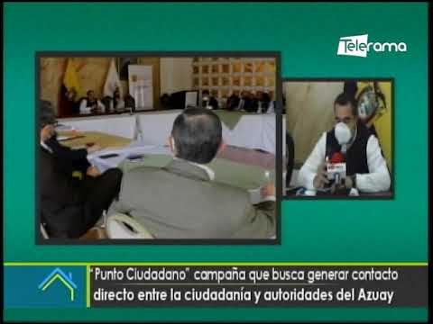 Punto ciudadano campaña que busca generar contacto directo entre la ciudadanía y autoridades del Azuay