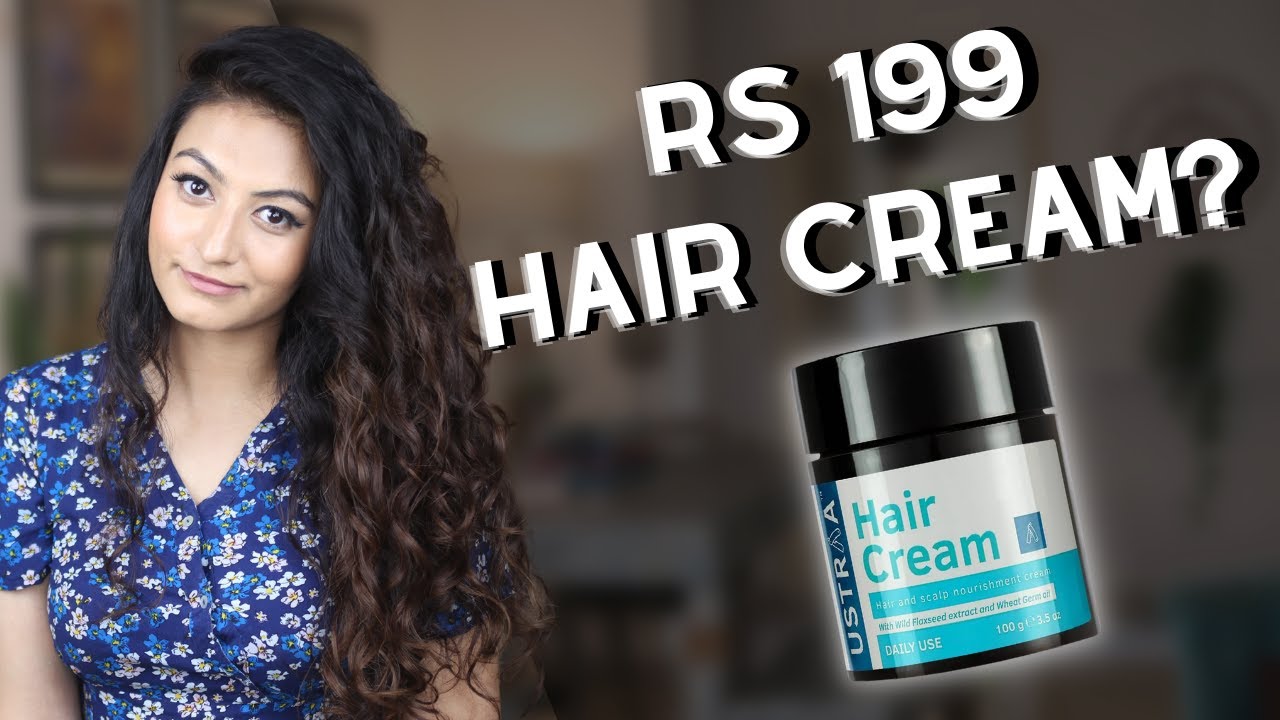 Ustraa Hair Cream on Wavy Curly Hair - YouTube