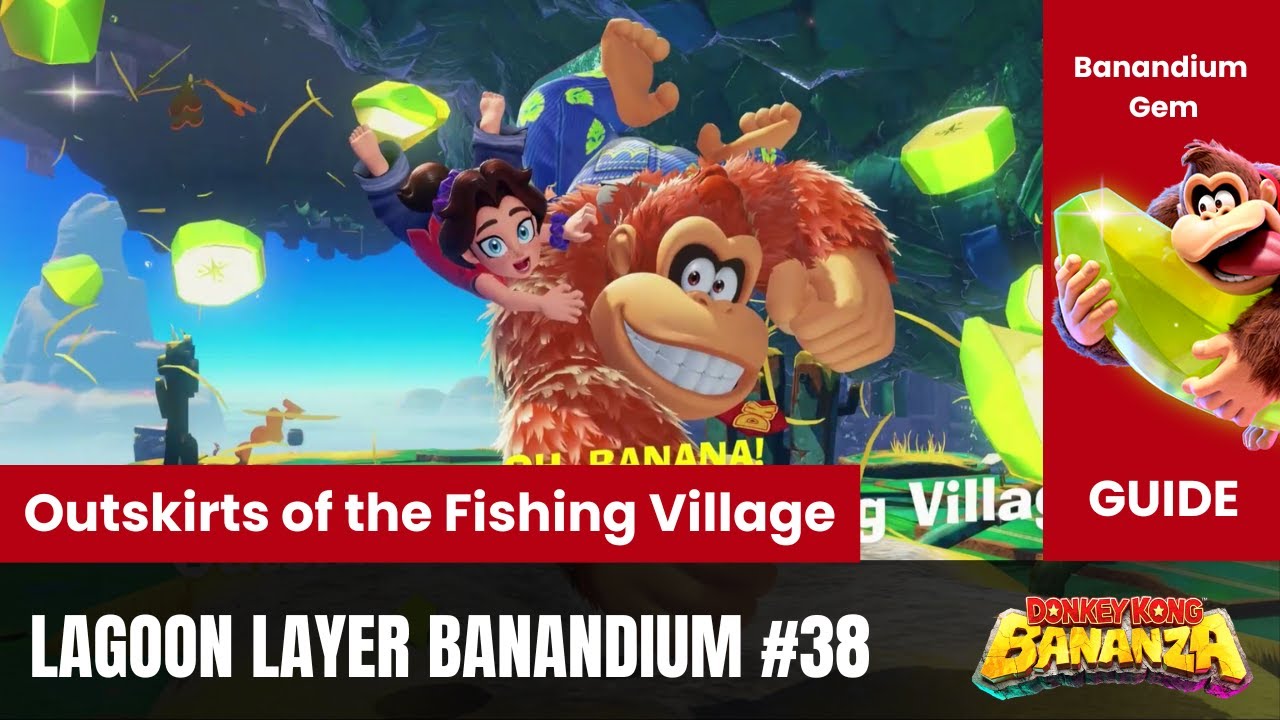 Donkey Kong Bananza | Banandium Gem #38 - Lagoon Layer | Outskirts
