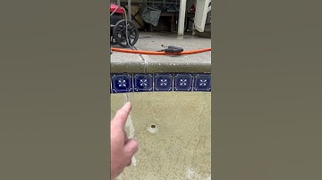 Pool Renovation Episode 1: Crack repair, staples, plaster #shorts