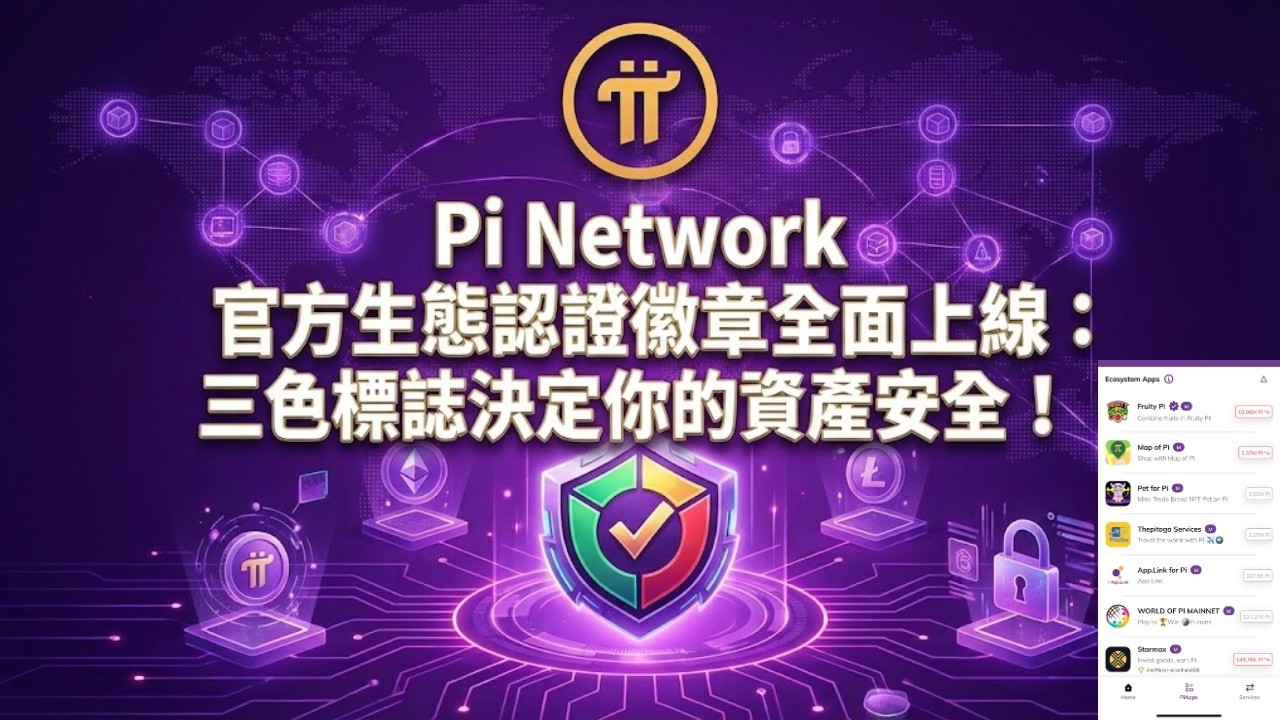 Pi Network 官方生態認證徽章全面上線:三色標誌決定你的資產安全! - YouTube