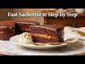 Fast Classic Sachertorte (Rich Dark Chocolate Cake) Dessert Step By Step Visual Guide