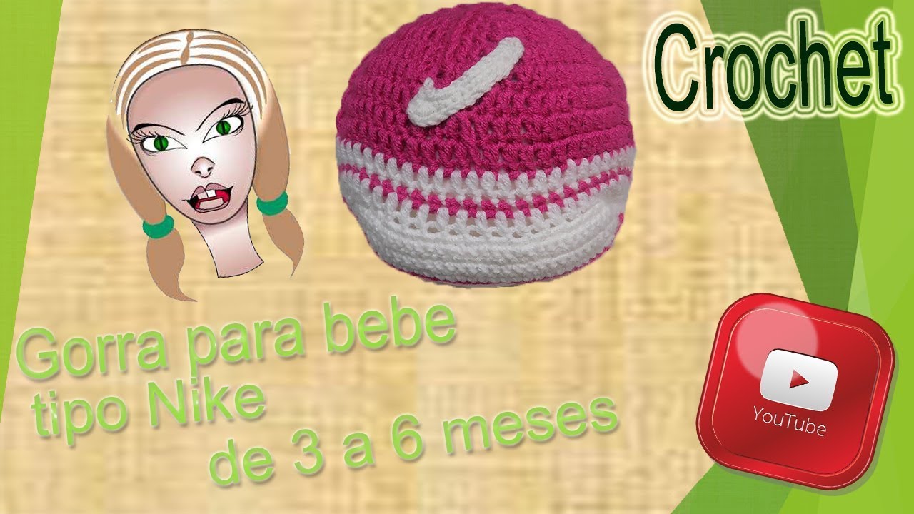 Tutorial: Gorra para bebe tipo adidas de crochet - YouTube