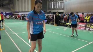 20160515OPEN WD林純妤+郭浴雯(台)vs董又榕+于越(江蘇三寶)(全球華人團體賽)2-2