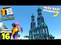 Truly Bedrock Ep16! HUGE BASE PROGRESS! Minecraft Bedrock Survival Let's Play