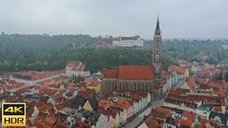 Landshut & Castle Trausnitz  - Germany 4K