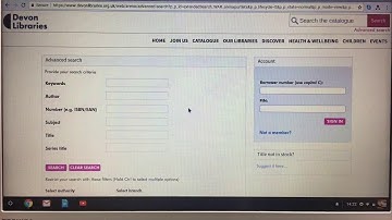 06 How to perform an advanced search of the Library catalogue