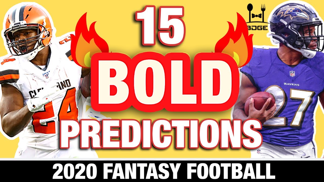 2020 Fantasy Football - 15 BOLD Predictions