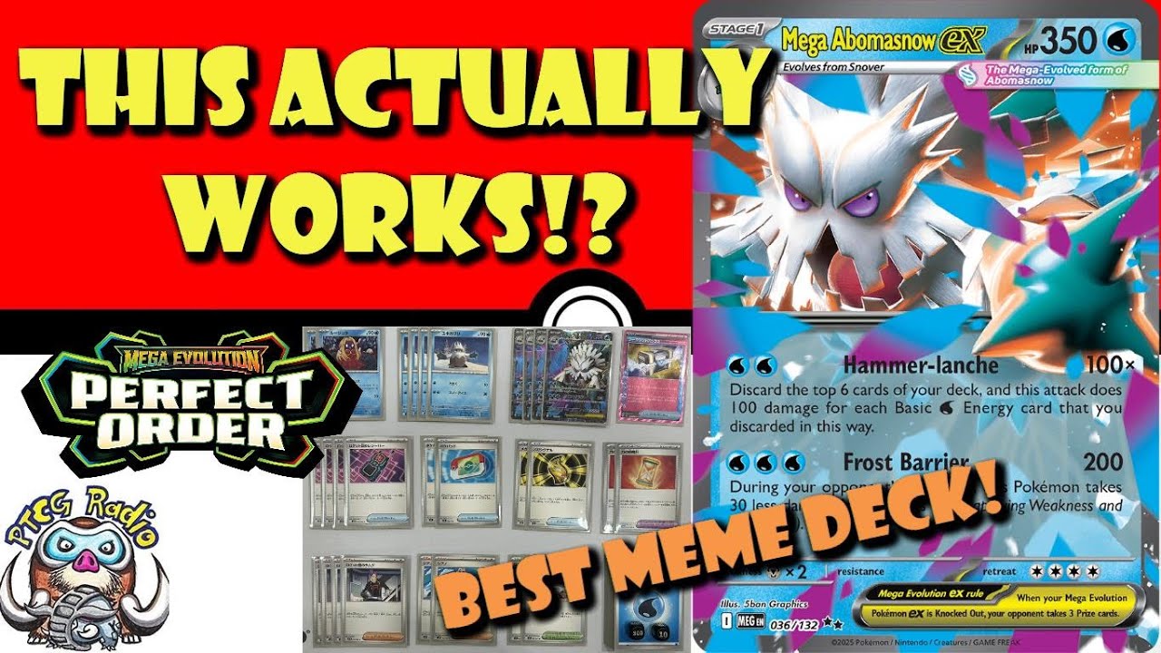 The BEST Meme Deck in the Pokmon TCG! Mega Abomasnow Just Got Really  Good!? (Pokemon TCG News)