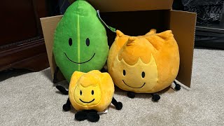 BFDI Plush Unboxing! (Firey, Leafy, and Firey Jr!)