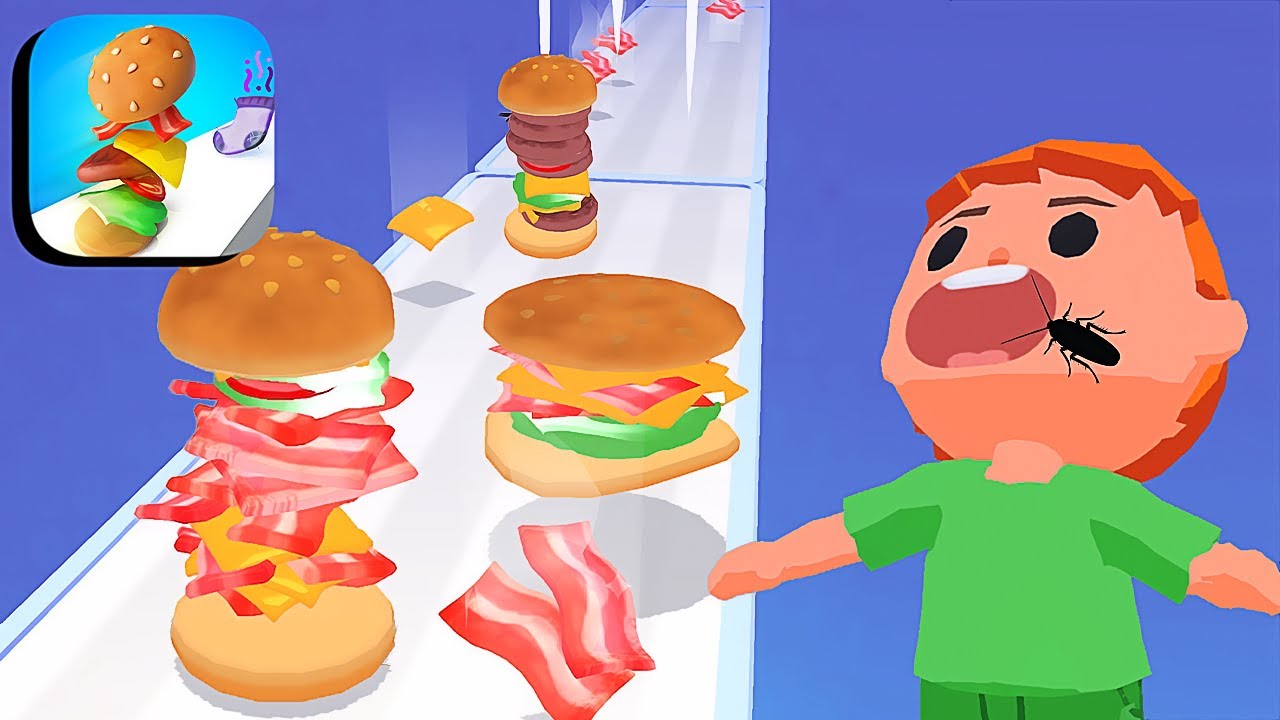 Stacky Burger 3D - All Levels Gameplay Android,ios (Levels 2-9) - YouTube