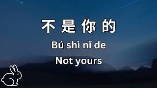 不是你的 - Not yours | Learn Mandarin Particle 了 in a Song (Lyrics Chinese, Pinyin & English)