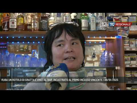 RUBA UN ROTOLO DI GRATTA E VINCI AL BAR: INCASTRATO AL PRIMO INCASSO VINCENTE | 09/01/2025