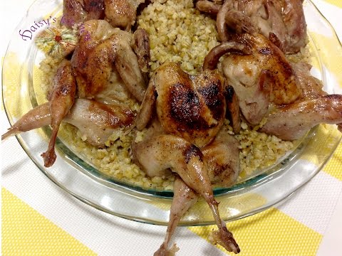 Como fazer Codornas assado com freekeh
