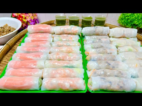 ก๋วยเตี๋ยวลุยสวนสูตรทำขายอันละ10บาท ขายดีจนห่อไม่ทัน น้ำจิ้มรสเด็ด!