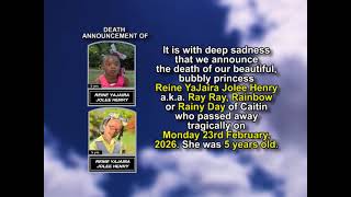 Reine YaJaira Jolee Henry ~ Short Obituary