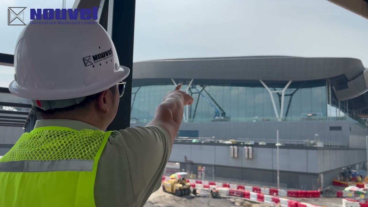 The aluminium curtain wall panels for the expansion project of  HKIA Terminal 2 have been delivered.