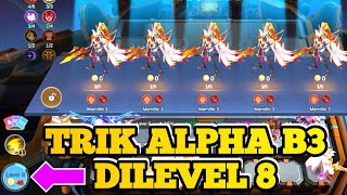 TRIK COMMANDER VALE ALPHA B3 DILEVEL 7 TERBARU||100 BERHASIL BOSS||MAGIC CHESS GOGO UPDATE TERBARU 