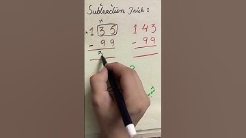Amazing Subtraction Trick😱🧐💫 #mathshorts  #trending  #shortsyoutube  #viral #maths #trickshots