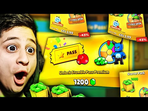 ვიყიდე Stumbel pass ახალი სკინები დავაგდე stumble guys ubralod noobi