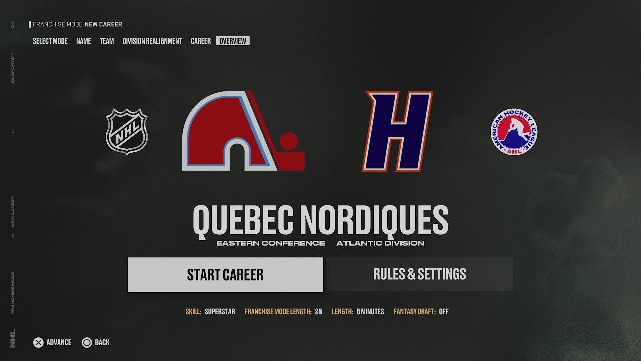 NHL 26: Quebec Nordiques Expansion Franchise