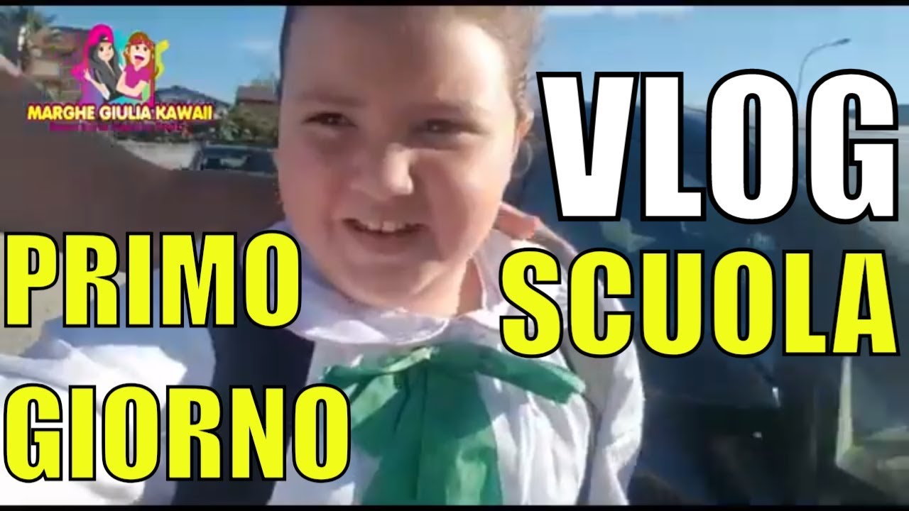 PRIMO GIORNO DI SCUOLA VLOG BACK TO SCHOOL  by Marghe Giulia Kawaii