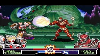 Mighty Morphin Power Rangers: The Fighting Edition - Mega Tigerzord - Hard Difficulty Playthrough screenshot 5