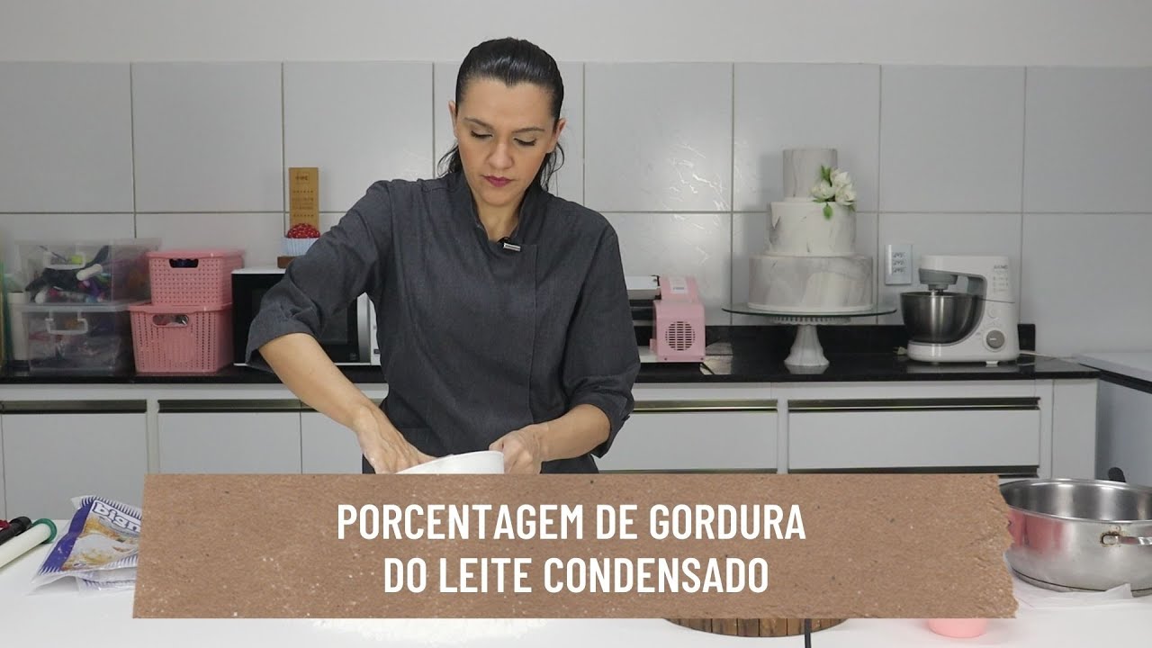 Porcentagem de gordura do leite condensado