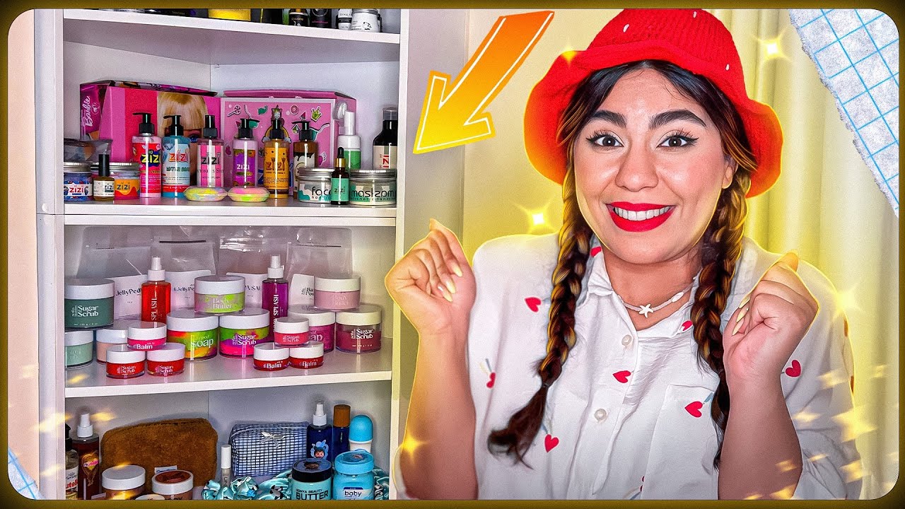 کمد جدیدم🥹| همه محصولات پوستی نشون دادم😌🫧