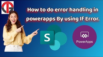 How to do Error Handling in power apps by using If Error Function.
