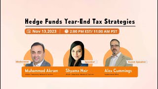 Hedge Funds 2023 Year End  Tax Strategies