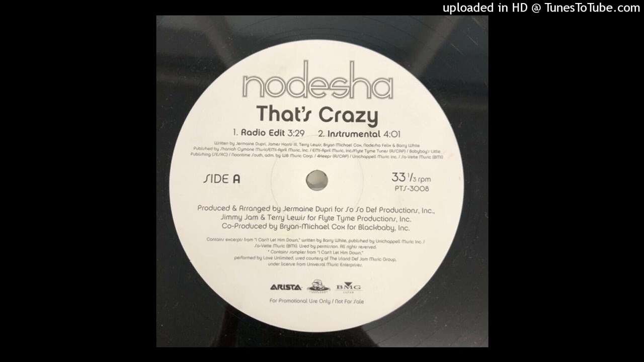 Watch Nodesha - Thats Crazy on YouTube Watch Nodesha - Thats Crazy on YouTube