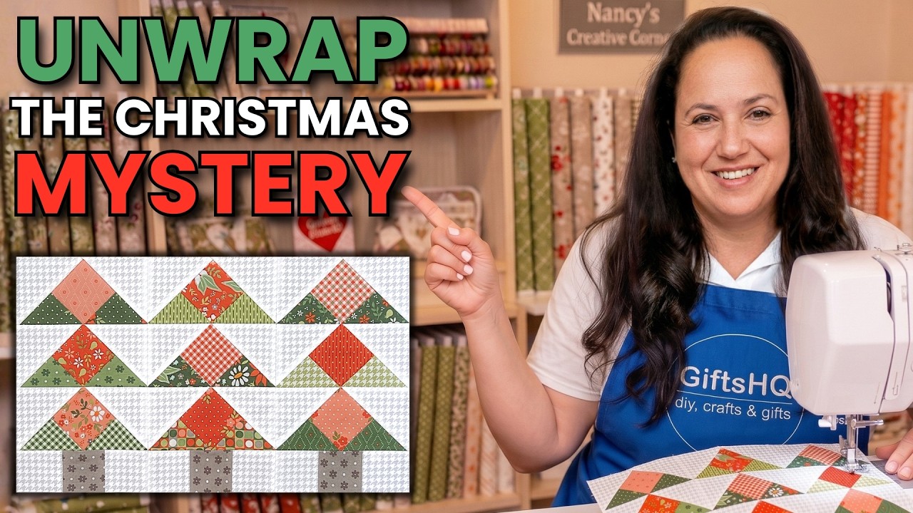 Unwrap the Jolly Tree Farm Christmas Mystery Quilt With Me! #285