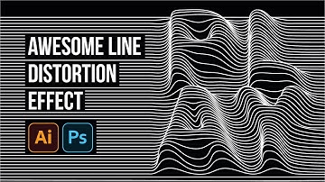 Line Distortion Effect | Adobe Illustrator & Photoshop