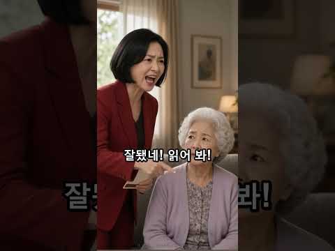 "올케가 엄마 통장 턴다"던 시누이, 은행 거래 내역 한 장에 입을 닫았다 #시니어드라마
