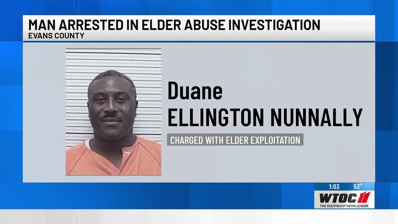 Savannah man arrested for exploitation of an elderly person in Evans County