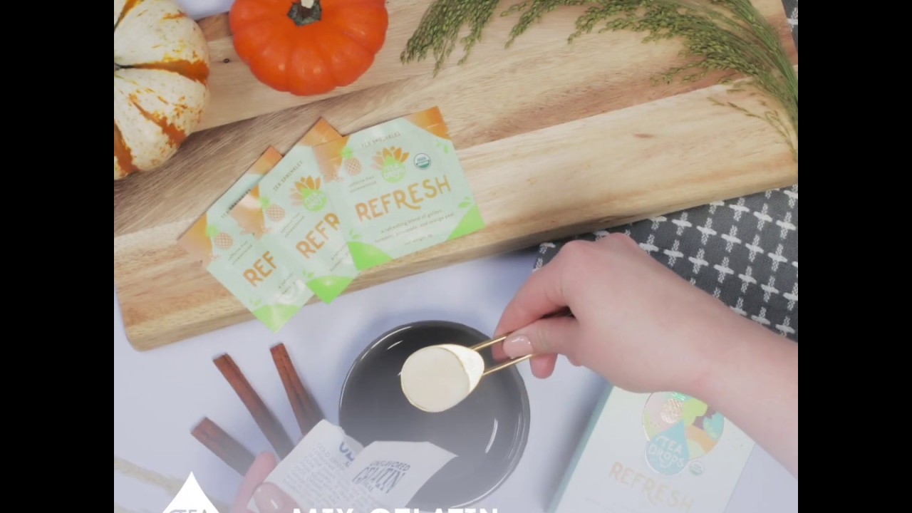 tea drops thai iced tea TURMERIC PANNA COTTA - TEA SPRINKLES