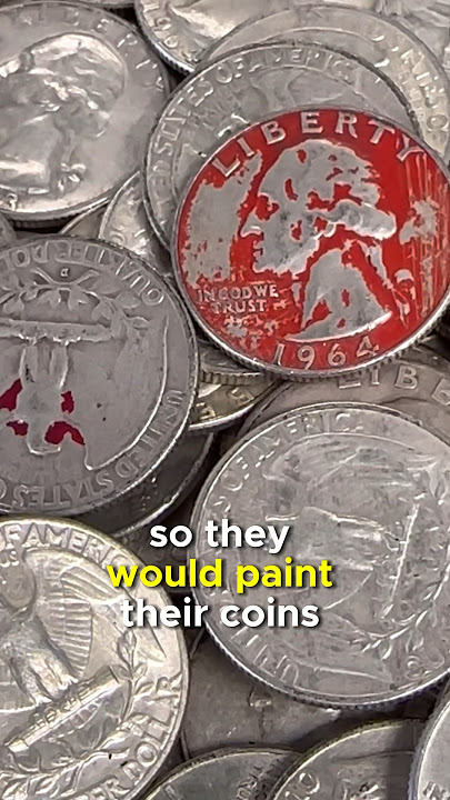 Why Are Coins Painted RED? #shorts #silver #coin