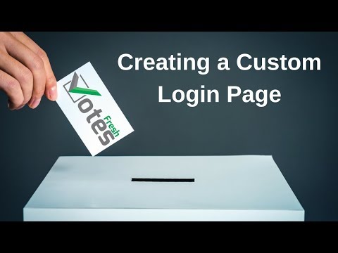 FreshVotes 12 -  Creating Custom Login Page