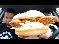 Eating Arby's Buttermilk Chicken Sandwich