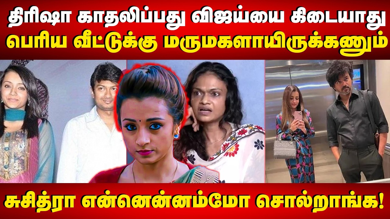 திரிஷா காதலிப்பது விஜய்யை கிடையாது | பெரிய வீட்டுக்கு மருமகளாயிருக்கணும் | Trisha Love Udhayanidhi