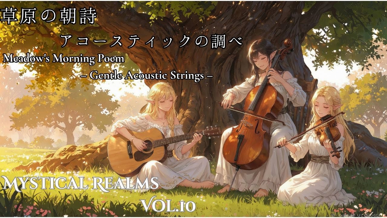 Mystical Realms Vol.10 – Acoustic Guitar & Cello | 草原の朝詩とアコースティックの調べ