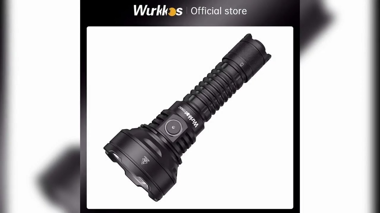 A must-have product! Wurkkos TD01C 21700 Rechargeable Tactical Flashlight LED USB-C 1800Lm Torch B