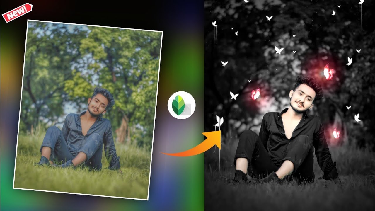Snapseed Dark effect Photo editing Background Colour Change Face White Editing Tutorial 🙂