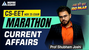 CSEET - Current Affairs Marathon | For Nov 25 Exam | Prof Shubham Joshi #cseet #cseetexam