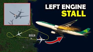 ENGINE COMPRESSOR STALL After Takeoff | FIRE Caught on Video (Aer Lingus Airbus A330)