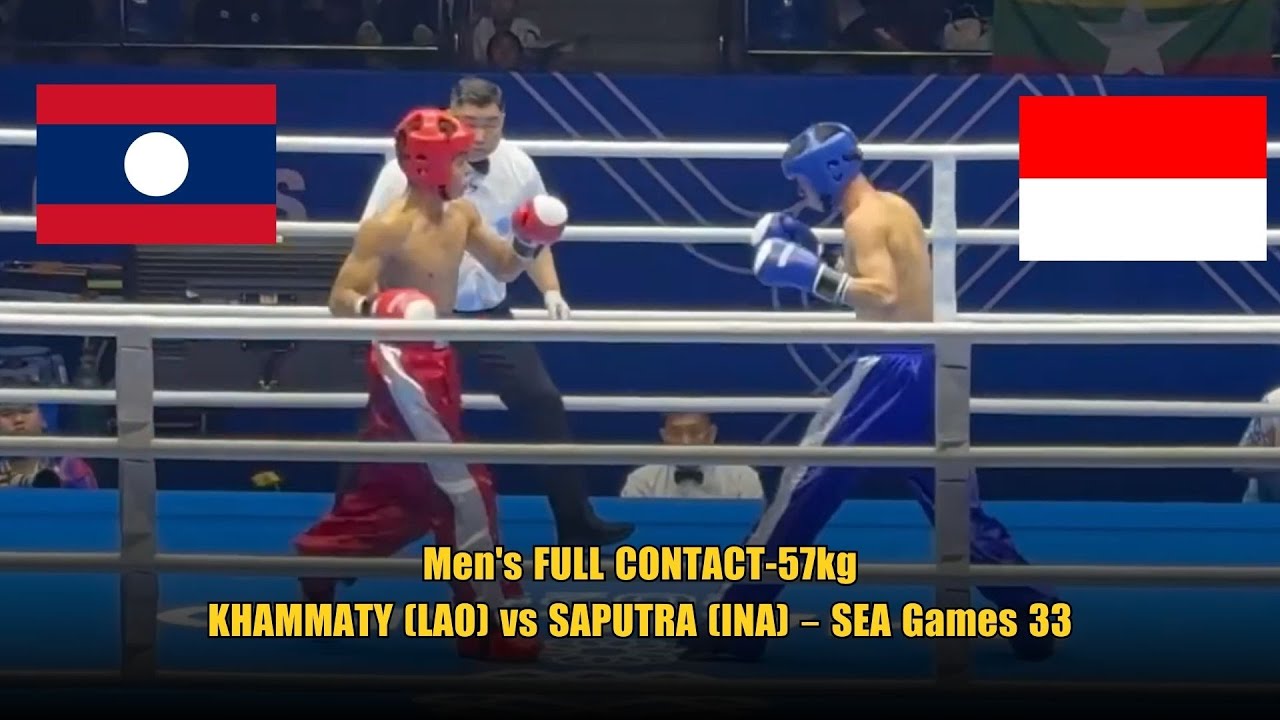 Men's FULL CONTACT -57kg: KHAMMATY (LAO) vs SAPUTRA (INA) – SEA Games 33