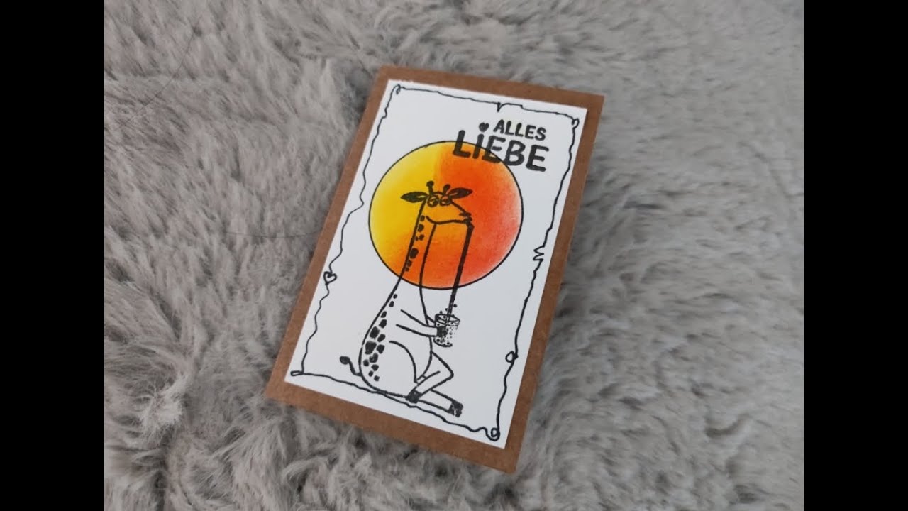 Basteln mit Manu - einfache kleine Karten mit Stempeln und Finelinern ...