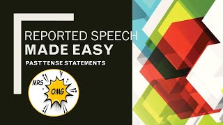Reported Speech Past Tense Statements