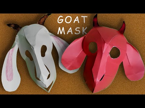 Easy Steps to Make GOAT MASK | School Play | Drama | Skit | DIY